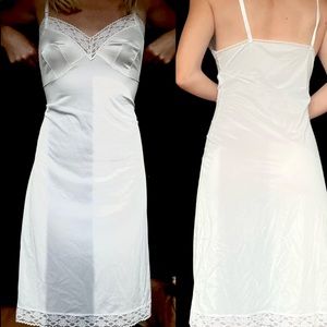 Vintage White vanity fair slip dress